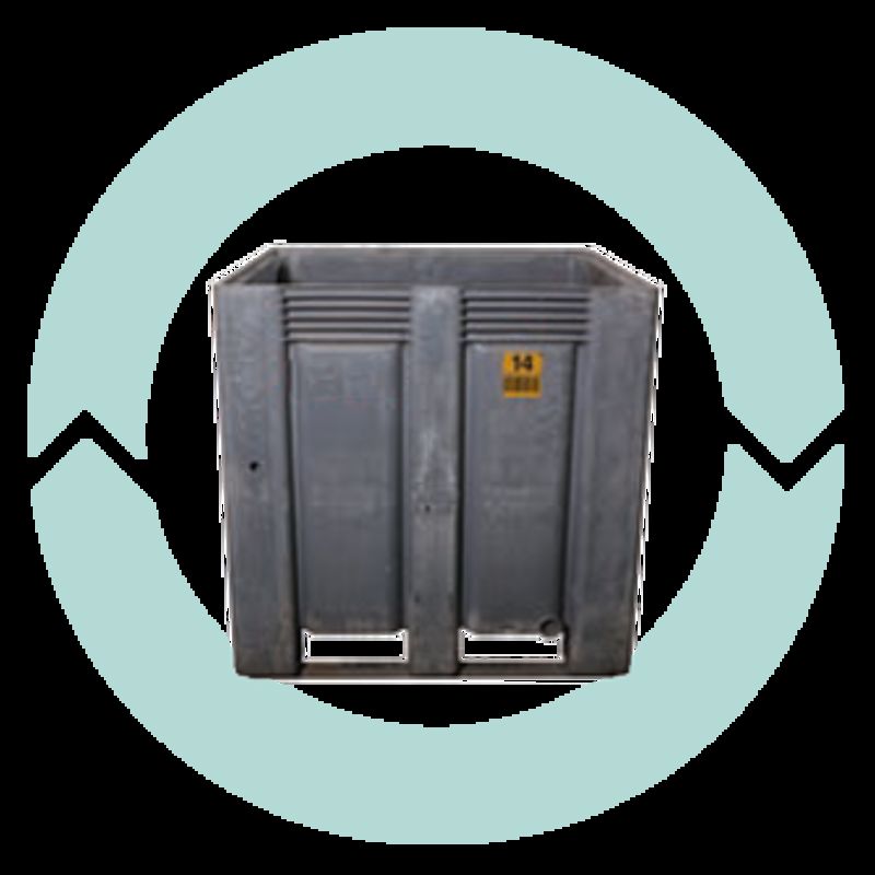 10 Palletbox Kunststof Htl