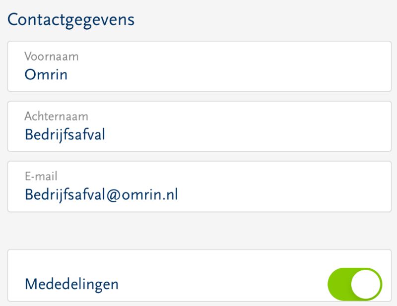 Gegevens Invullen