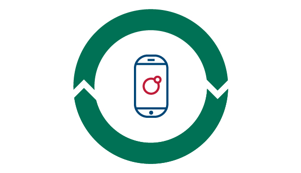 Smartphone Cirkel Breed